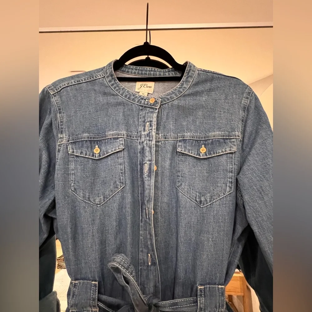 J. Crew Denim Shirt Dress. Size 10